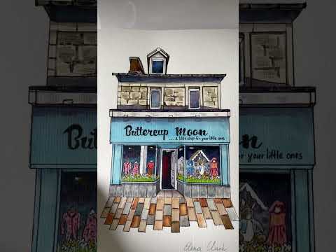 Little shop in Helensburgh #watercolorpainting #watercolor #helensburgh #art @Elenaclarkart