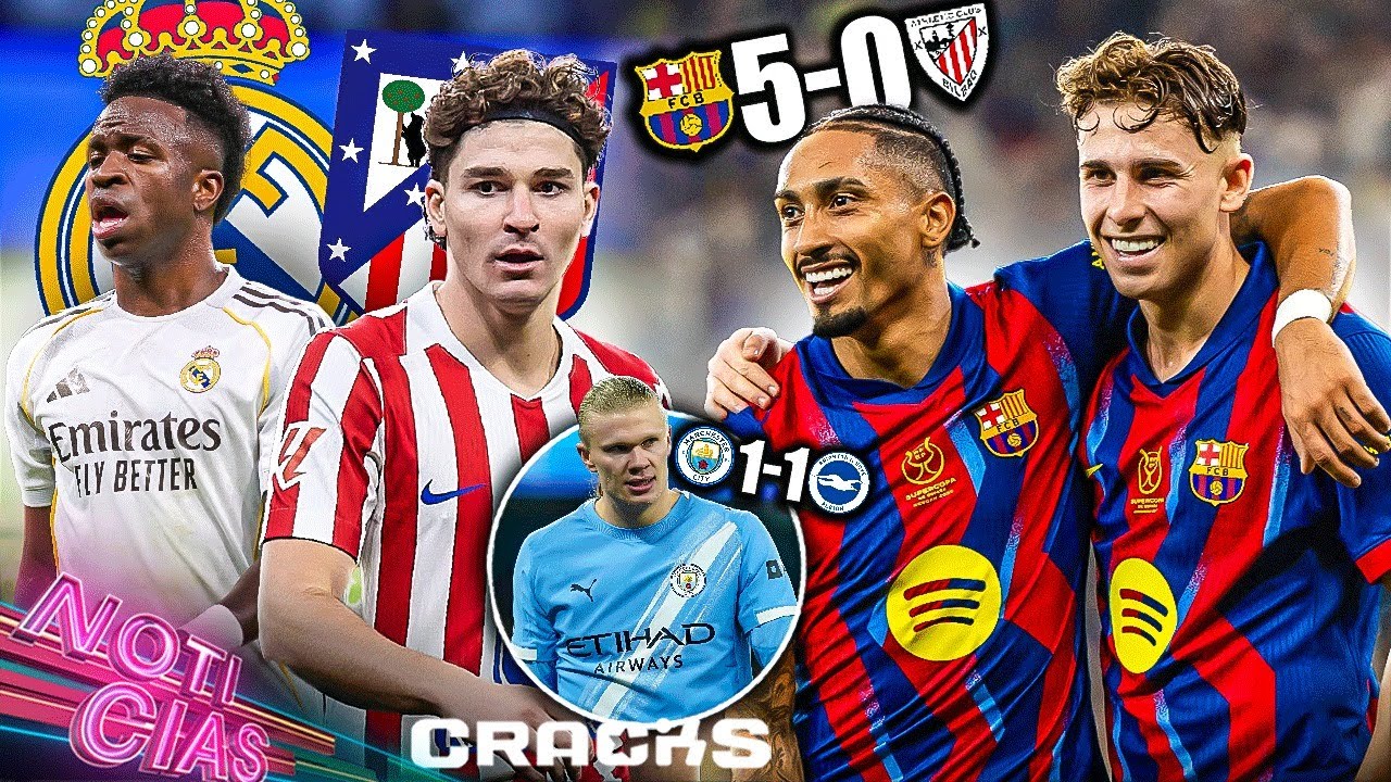 Barça destroza al Athletic | Jude: “Todo bien con Vini y Xabi” |¿Llegó la hora de Julián? | Cae City