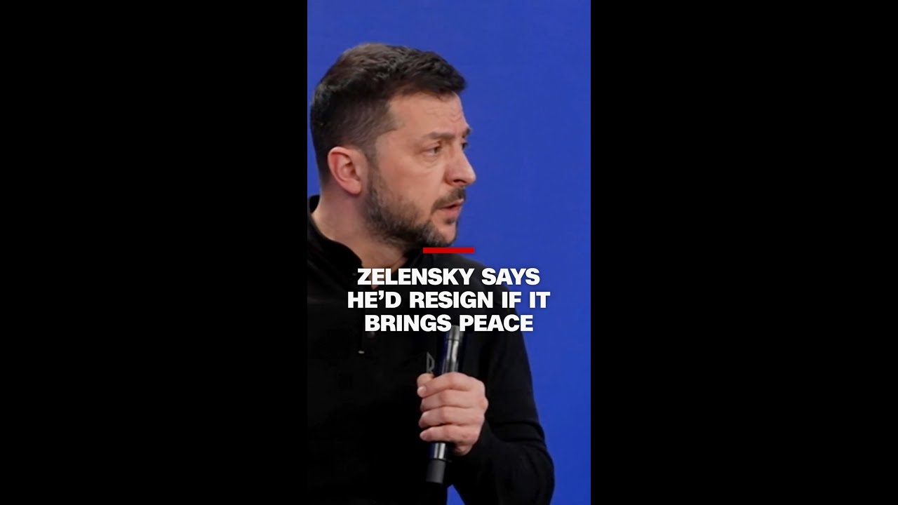 Hear Zelensky’s response when asked if he’d give up his presidency