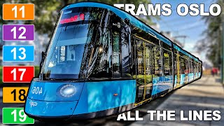 🇳🇴 Trams in Oslo - All the Lines (2023) (4K)