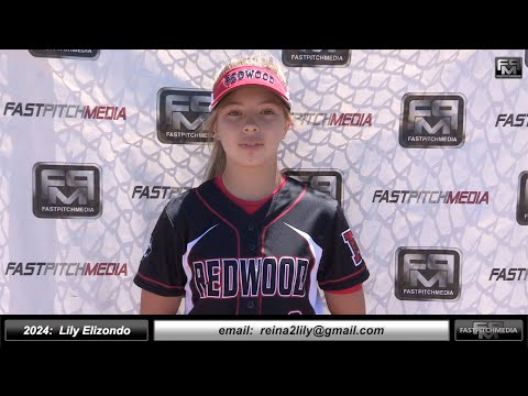 2024 Lily Elizondo 3.8 GPA Shortstop Softball Skills Video - Redwood High School
