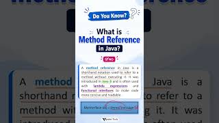 What is Method Reference in Java? | Tpoint Tech #tpointtech #learnjava
