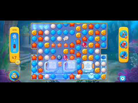 Fishdom Easy Level 11711 (with full seashell) @choraelmin