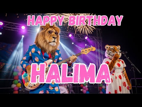 HALIMA Happy Birthday Song - Happy Birthday to Halima