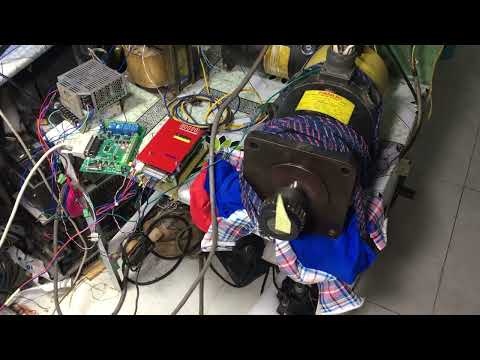 Mach3 Pulse out to Velocity Amplifier Fanuc A06B 6047 H003, high speed test Motor Servo 10M