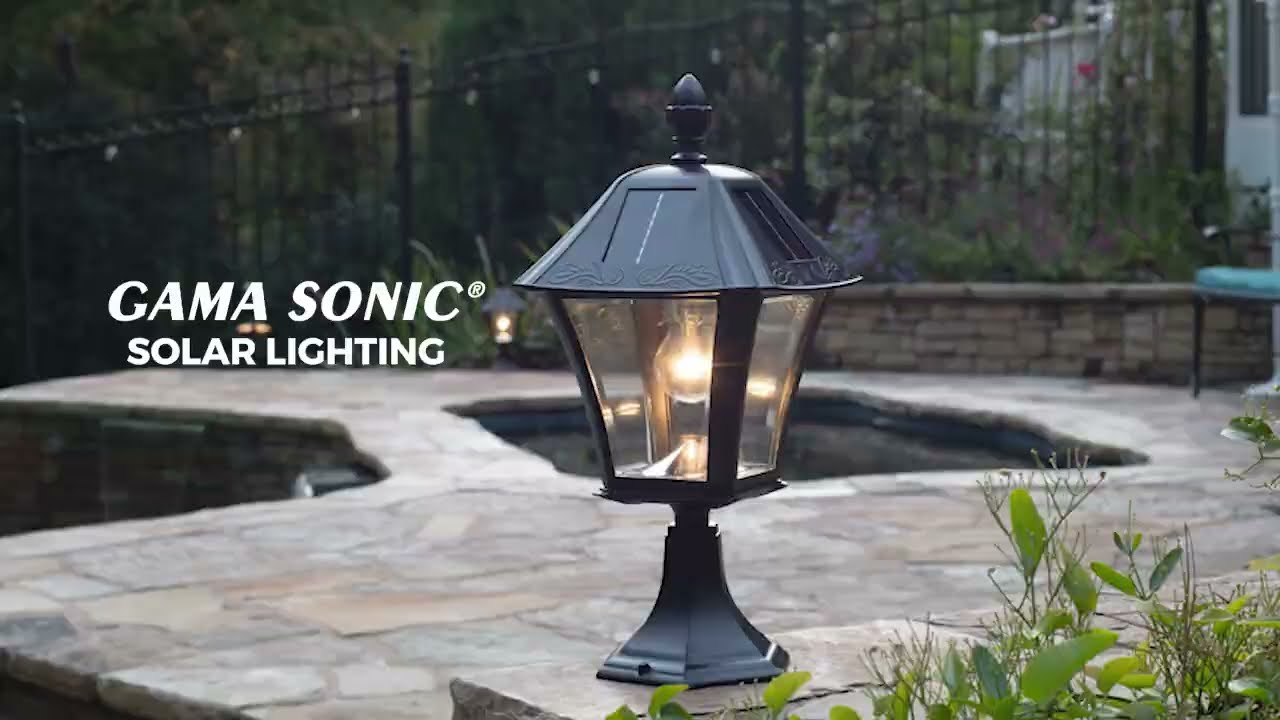 Video 1 Watch A Video About the Black Solar LED Outdoor Post Light