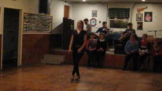 Amanda MacDonald Stepdancing at West Mabou Family Square Dance February 11, 2017