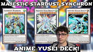 Yu-Gi-Oh! Duel Links || THE MOST ACCURATE ANIME STARDUST SYNCHRON YUSEI DECK! MAJESTIC STAR DRAGON!