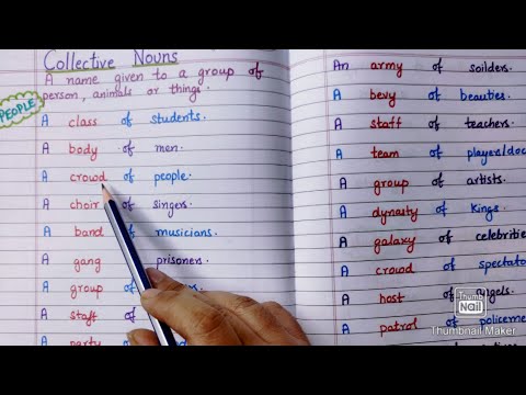 الاسماء الجماعية للاشخاص بالانجليزي COLLECTIVE NOUNS FOR PEOPLE IN ENGLISH