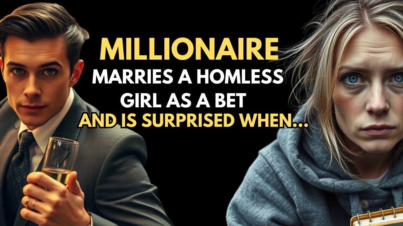 YOUNG MILLIONAIRE MARRIES A HOMELESS GIRL AS A BET, AND IS SURPRISED WHEN...