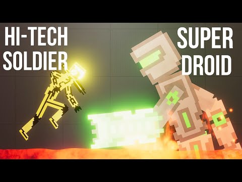 Hi-Tech Soldiers vs Super Droids - People Playground 1.20
