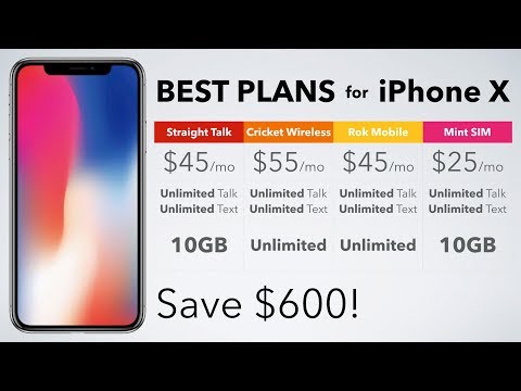 Best Cell Phone Plans for iPhone X!