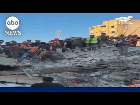 At least 16 dead after building collapse in Gaza City