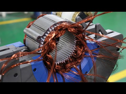 Electric Cars Motors Production - Electric ENGINE - EV Motor Factory PRODUCTION Assembly Line Video