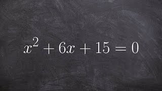 Solving using the quadratic formula with complex solutions