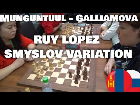 Munguntuul  - Galliamova | Womens blitz championships | Smylsov Ruy Lopez