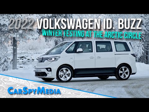 2022 Volkswagen ID. Buzz Prototype Spied Winter Testing At The Arctic Circle In Scandinavia