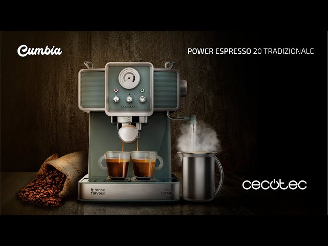 Cecotec Power Espresso 20 Tradizionale Light Red Cecotec Máquina de Café para Expresso e Cappuccino 20 Bar video
