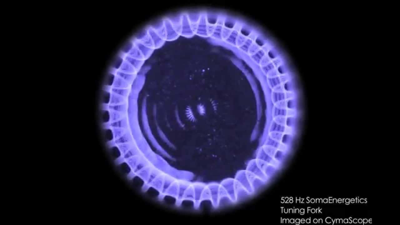 Still from the 528 Hz CymaScope film