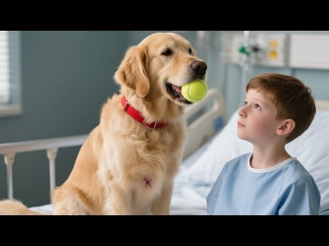 Little Boy Smiles Again Thanks to a Golden Retriever
