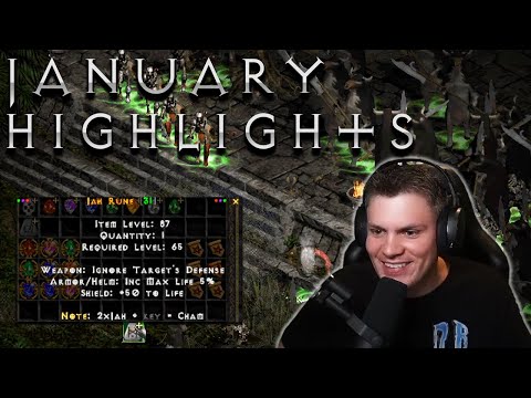 January Drop/Stream Highlights - Crazy Corrupts, Runes and MORE!!  Project Diablo 2