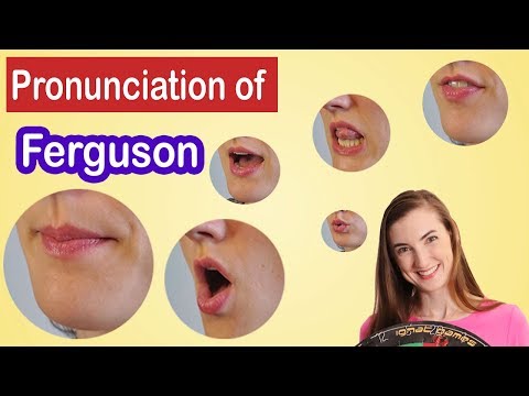How to pronounce Ferguson, American English Pronunciation Lesson
