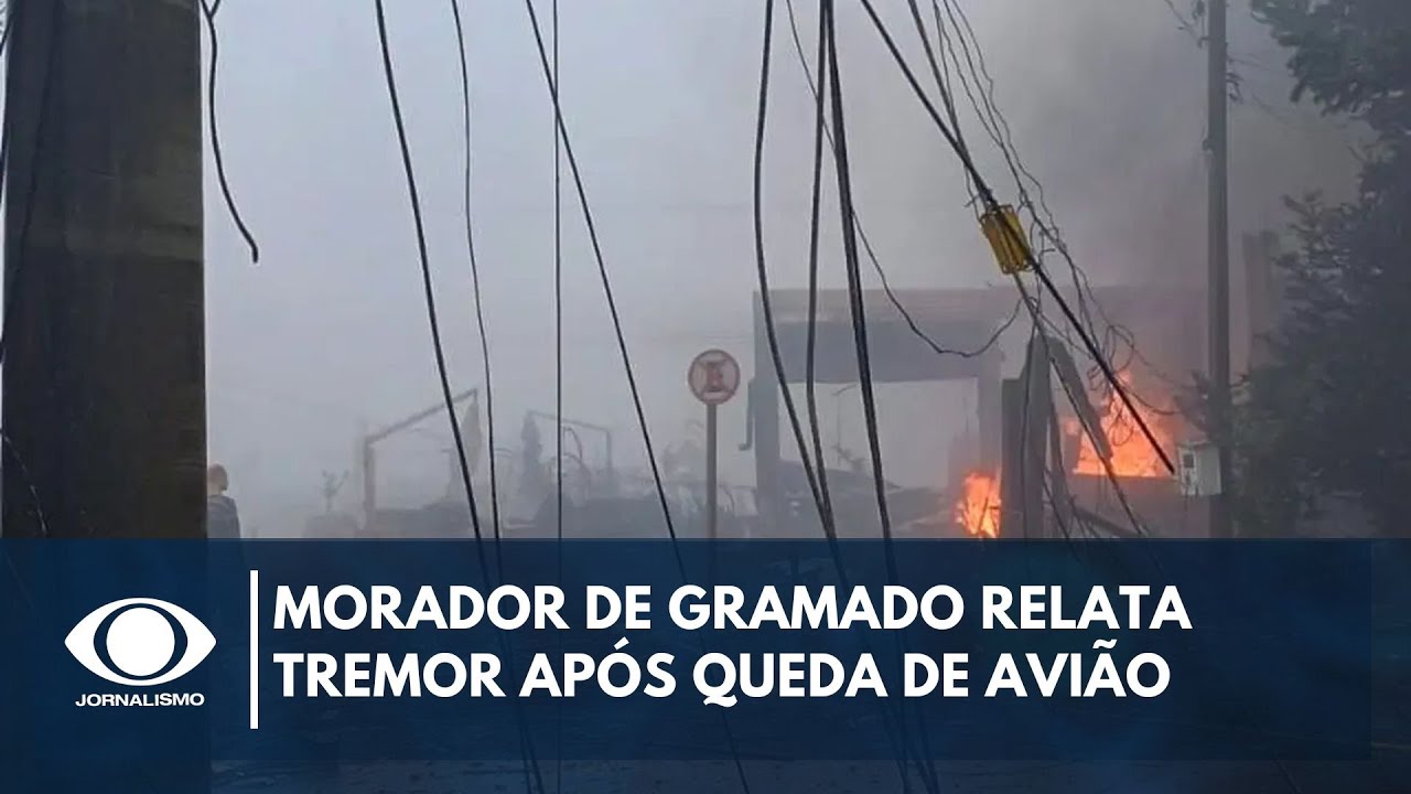 'Achamos que era terremoto', diz testemunha de queda de avião em Gramado (RS)