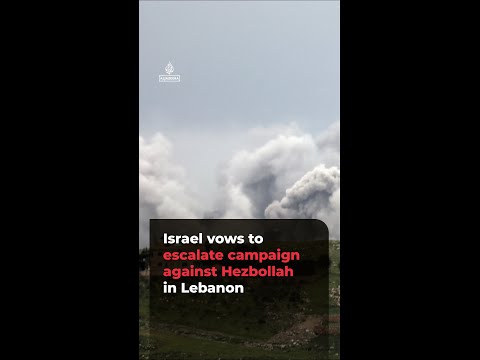 Israel vows to escalate campaign against Hezbollah in Lebanon | #ajshorts