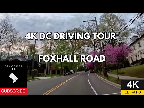 4K POV Driving Tour Foxhall Road Georgetown Arlington K St Washington DC Spring 2025 #dc #4k #pov