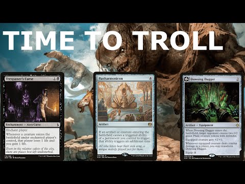 MAXIMUM Trolling in Pioneer- Clackbridge Troll Panharmonicon Trespasser's Curse Combo (MTG Pioneer)