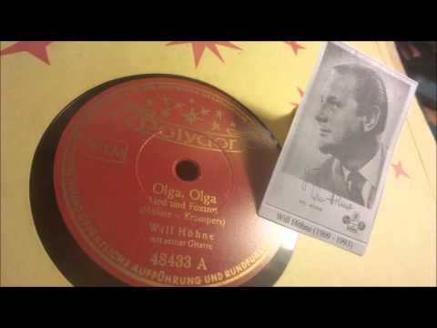 Will Höhne mit seiner Gitarre, Nov. 1950: "Olga, Olga"