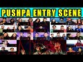 Pushpa Entry Scene | Icon Star Allu Arjun Entry In Pushpa | Mixed Mashup Reaction