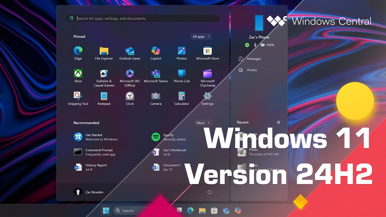 Windows 11 version 24H2 — Official Release Demo (2024 Update) - YouTube