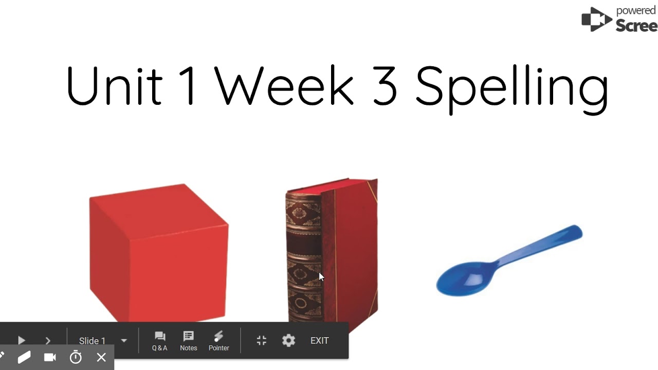 Spelling Test Template - Google Slides