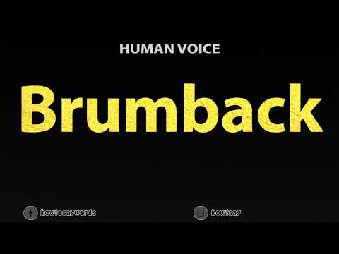 How To Pronounce Brumback