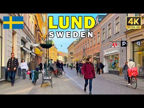 🇸🇪 SWEDEN, LUND 4K Walk | Virtual City Tour 