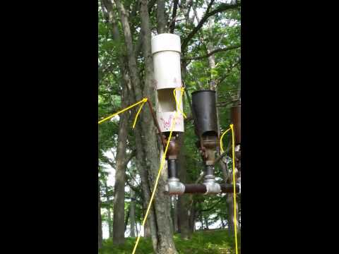 Lets blast a home made plastic pipe whistle !!