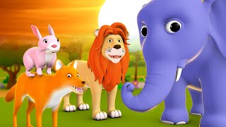 Haathi Aur Char Dost 3D Animated Hindi Moral Stories for Kids हाथी और चार दोस्त हिन्दी कहानी Tales