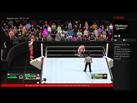 WWE2k16 Career mode going for the NXT Title
