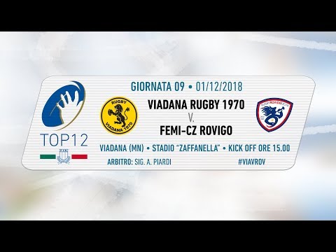 TOP12 2018/19, Giornata 9 - Viadana Rugby 1970 v Femi-CZ Rovigo