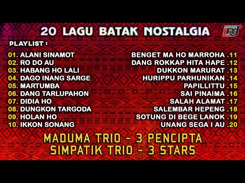 Kompilasi Lagu Batak Nostalgia Maduma Trio, 3 Pencipta, Simpatik Trio & 3 Stars || Lagu Batak Lawas