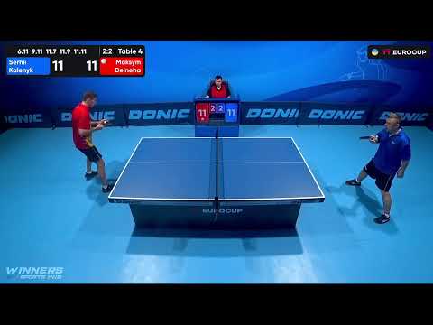 12:25 Serhii Kalenyk - Maksym Deineha 26.08.2023 TT Euro.Cup Ukraine Master. TABLE 4
