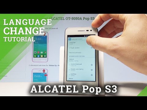 How to Change Language in ALCATEL Pop S3 - List of Languages |HardReset.Info