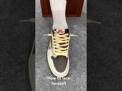 How to lace Travis Scott Low#sneakers #shoes #nike #airjordan #travisscott