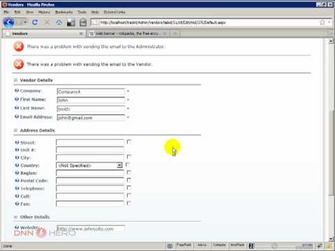 DotNetNuke Tutorial, How to setup banner advertising, 1/3 - Video #71