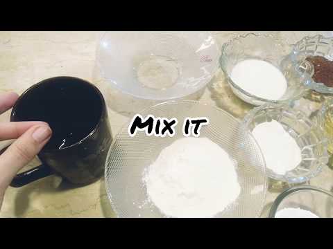 Chocolate Mug Cake In Microwave Cooked With Wajiha (my birthday special)