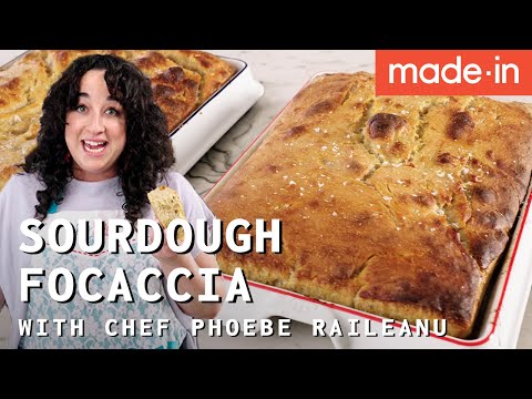 Como fazer Focaccia de massa fermentada com a chef Phoebe Raileanu | Feito em panelas