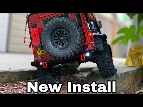 Yeah Racing Rear Bumper INSTALLATION w/LED for TRAXXAS TRX-4 and SCX10 II
