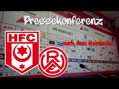 37. Spieltag 2022/23: Hallescher FC - Rot-Weiss Essen | Pressekonferenz nach dem Spiel