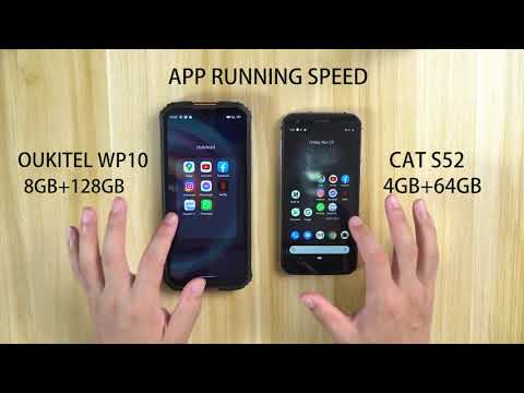 OUKITEL WP10 מול Cat S52 4G השוואה עם המתחרה היקר!